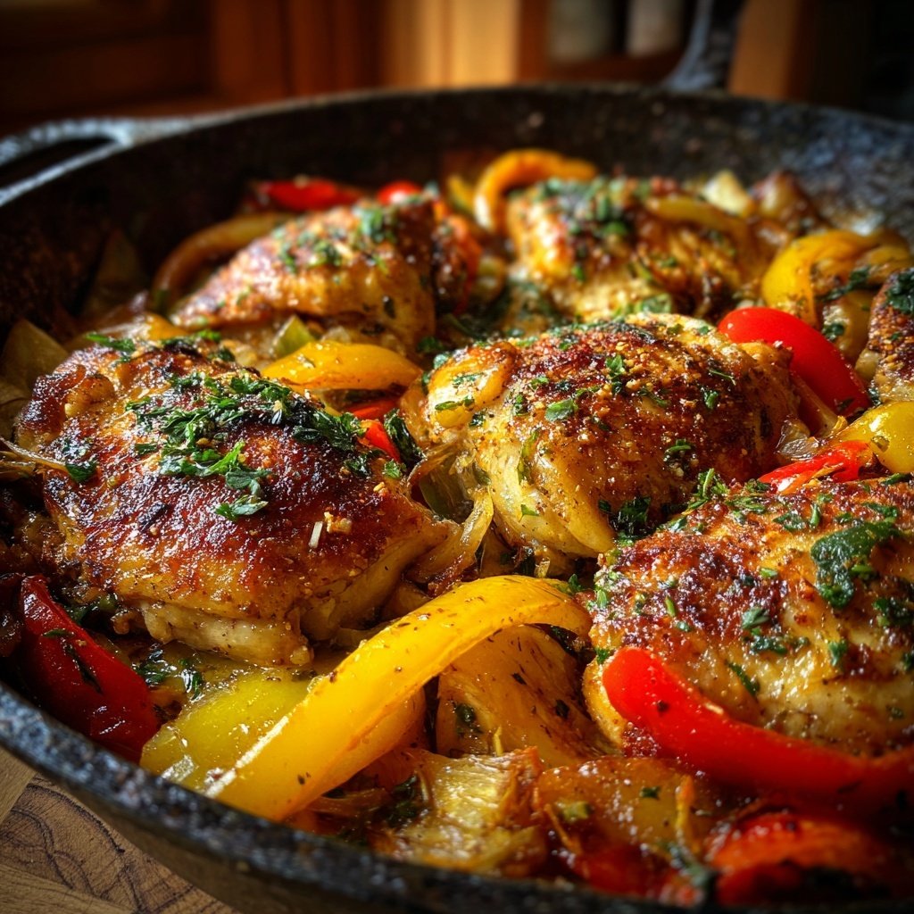 Kalorienarme Ofenpfanne Mit Hähnchen