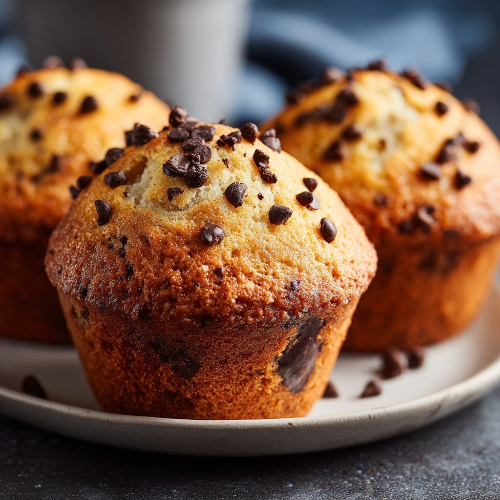 Muffins mit Kakao und Vanille