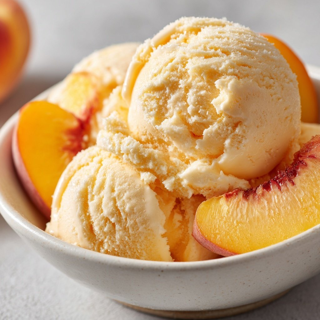 Eis Selber Machen Mit Pfirsich