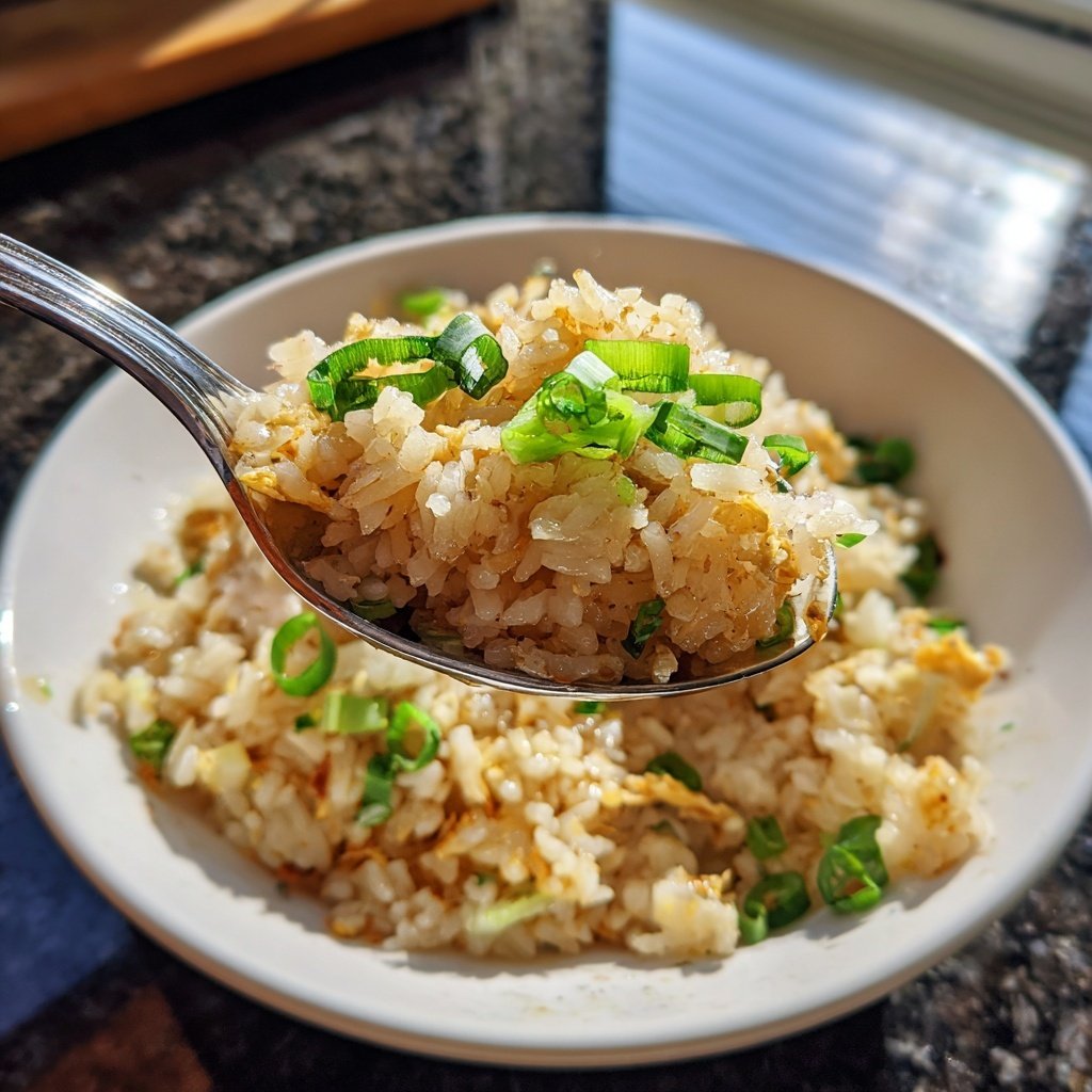 Gebratener Reis mit Frühlingszwiebeln