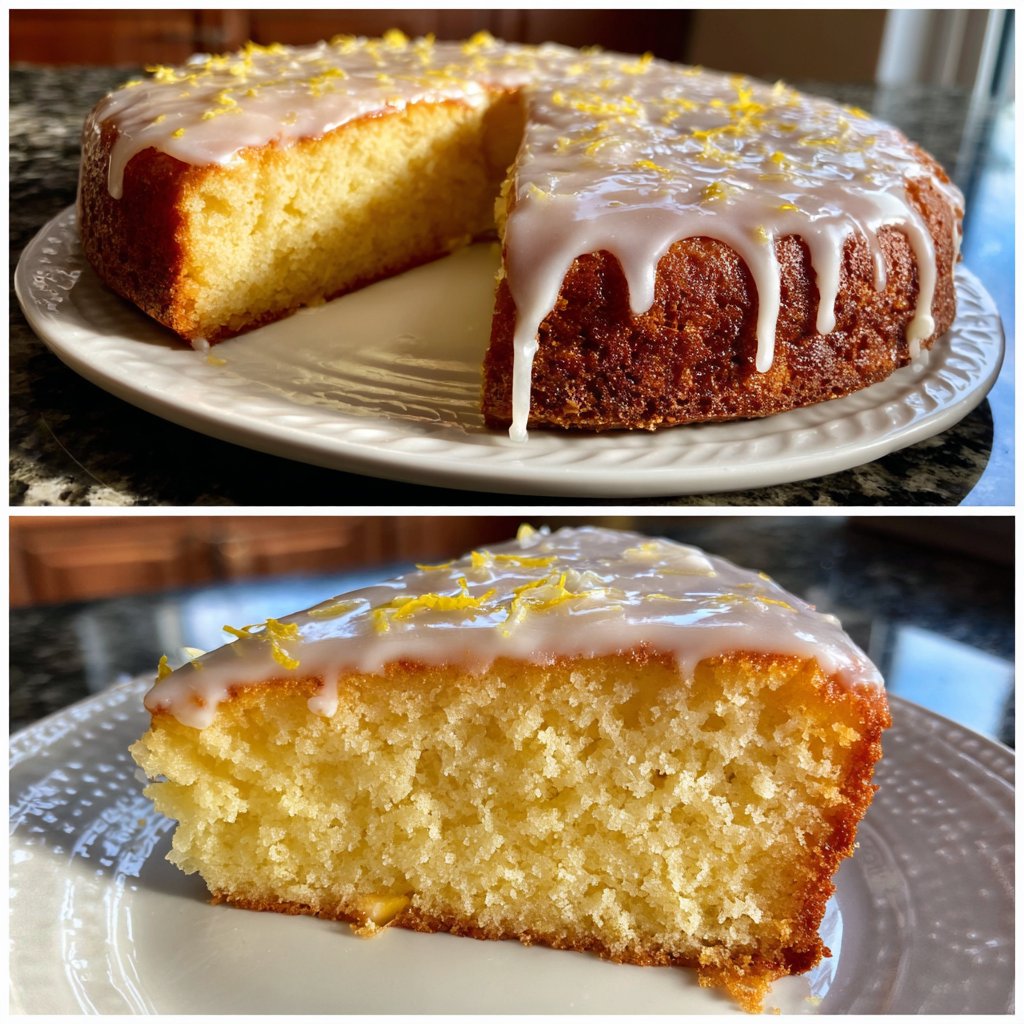 Käsekuchen mit Vanille und Zitrone