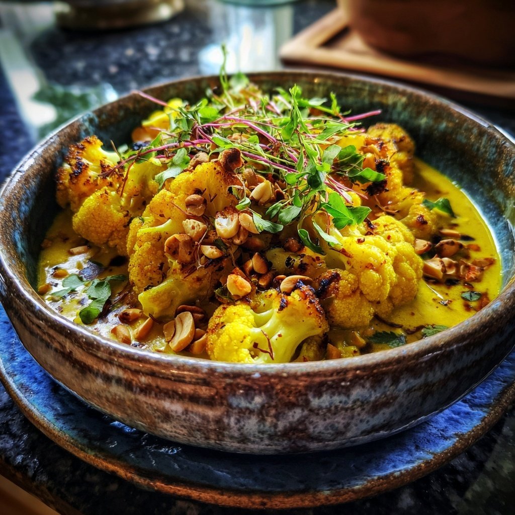 Blumenkohl Curry Mit Erdnussnote