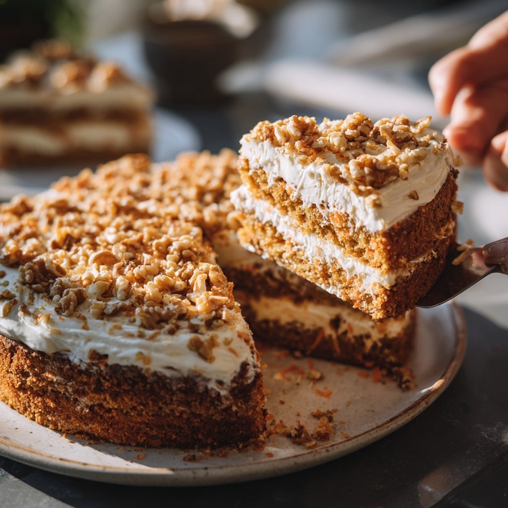 Karottenkuchen Mit Frischkäse Creme