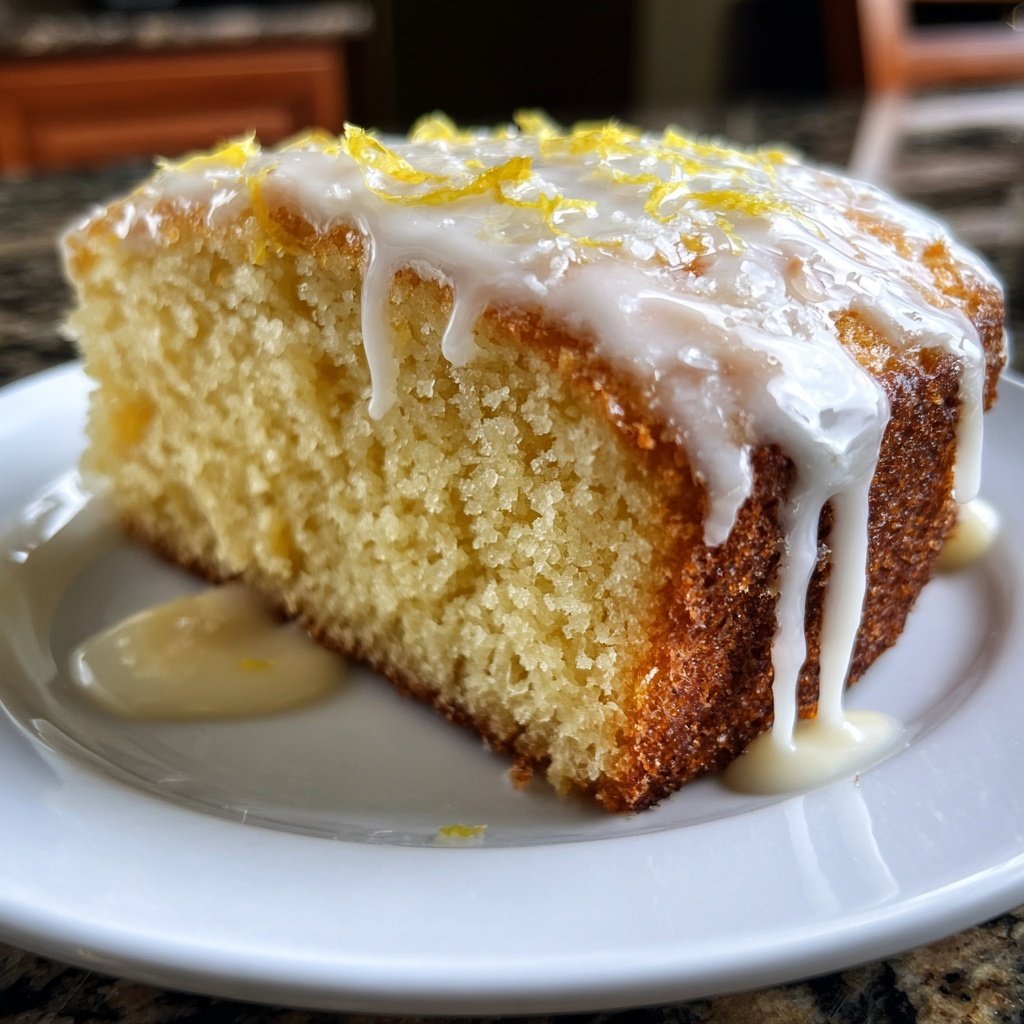Zitronenkuchen mit Kokosmehl