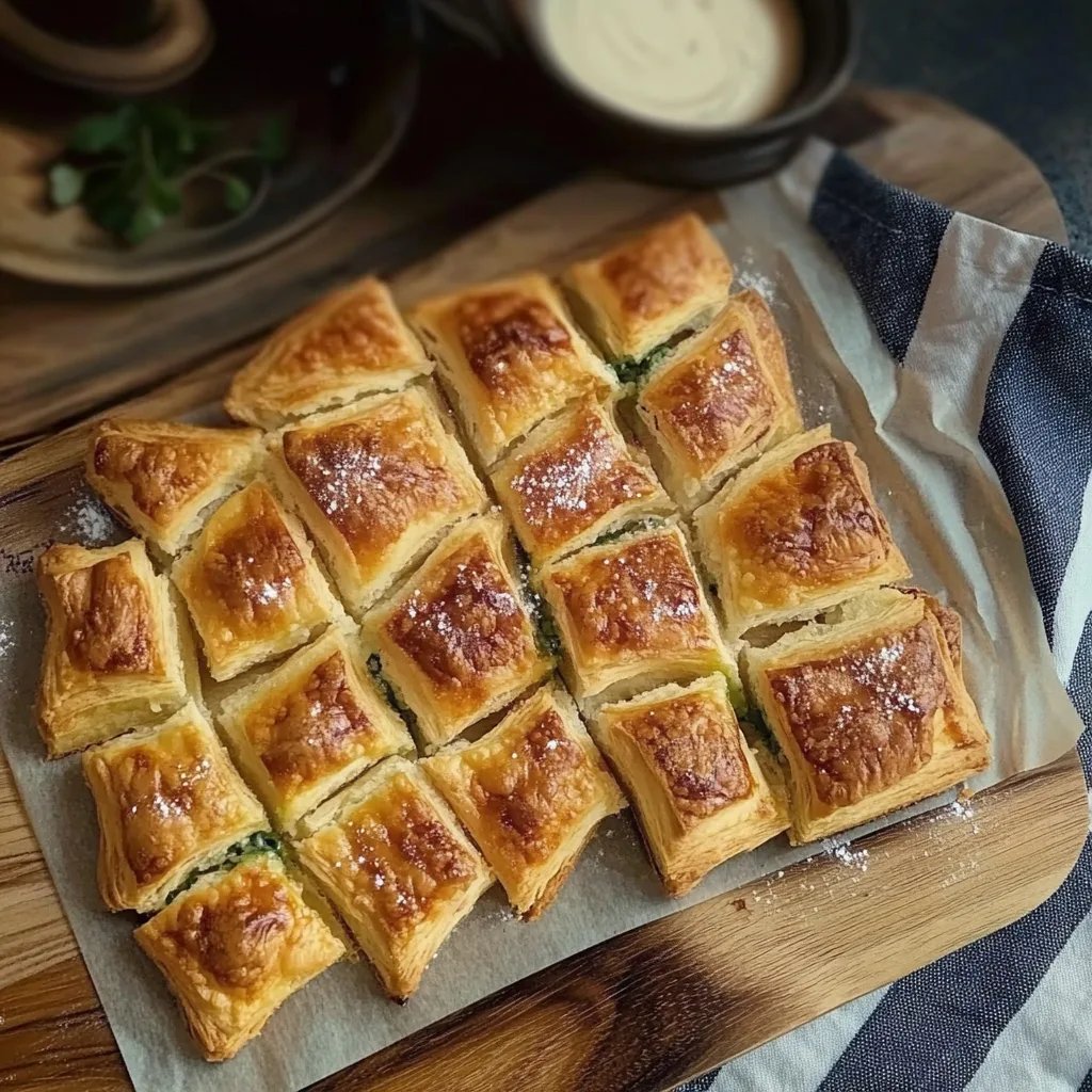 Flammkuchen Blätterteig Happen