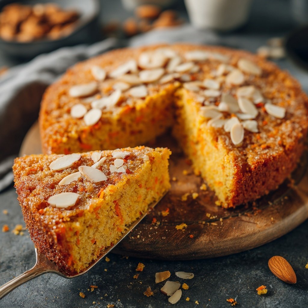 Karottenkuchen Mit Mandeln Und Zimt