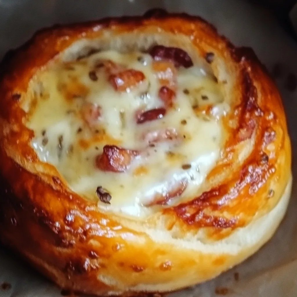 Herzhafte Blätterteigschnecken mit Schinken & Käse