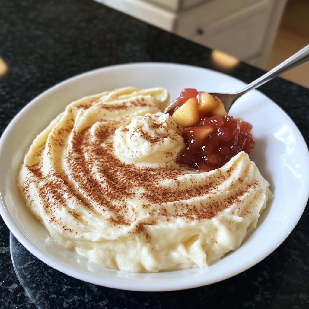 Zimtcreme mit Apfelmus