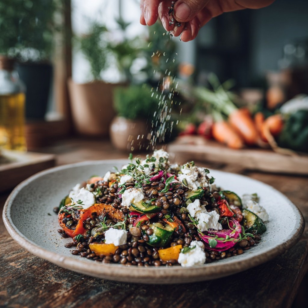 Salat Zum Grillen Mit Linsen