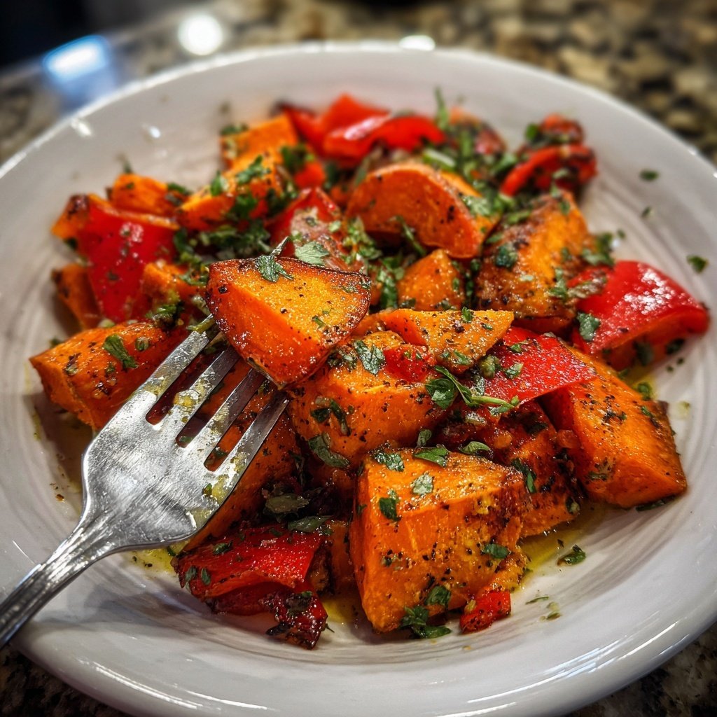 Ofen Süßkartoffeln Mit Paprika