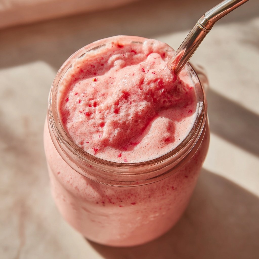 Erdbeer Milchshake Selbstgemacht