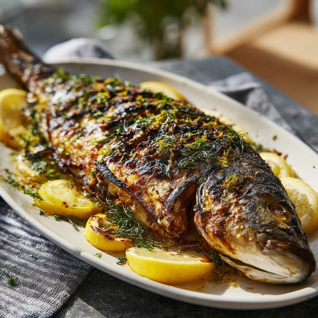 Gesund & Leicht Zitronen-Gegrillter Fisch