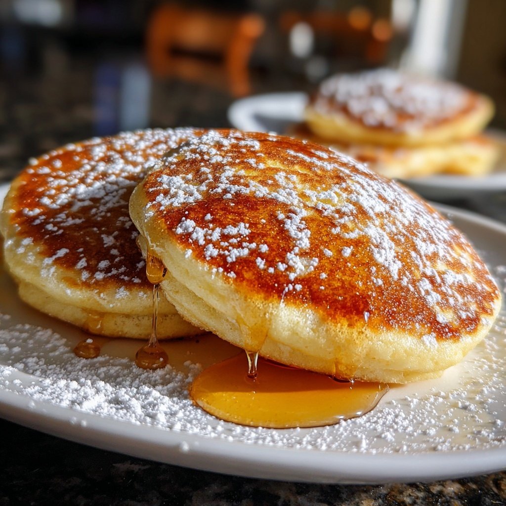 Pfannkuchen mit Honig